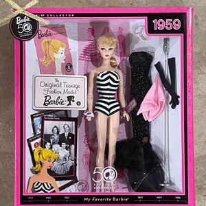 50th Anniversary My Favorite Barbie The Original Teenage Fashion Model Doll 1959